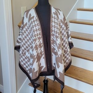 ALABAMA FANS Houndstooth Cape one size.